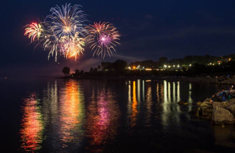 Fireworks at Trout Creek Condominiums.