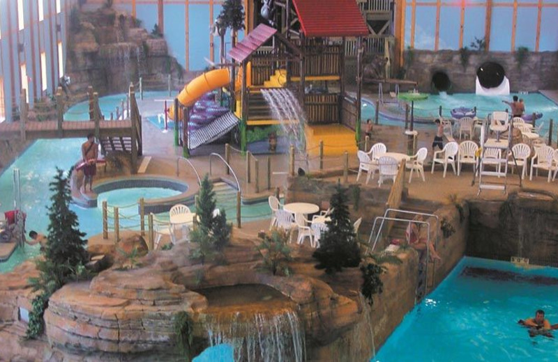 Indoor waterpark at Grizzly Jacks Grand Bear Resort.