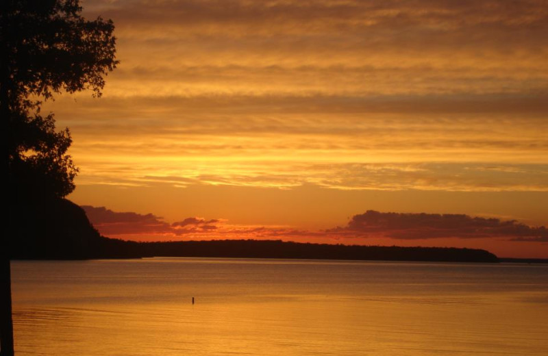 Sunset at Pine Grove Resort.
