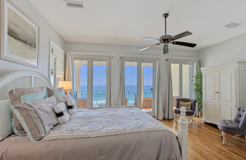 Rental bedroom at Frangista Beach Realty.