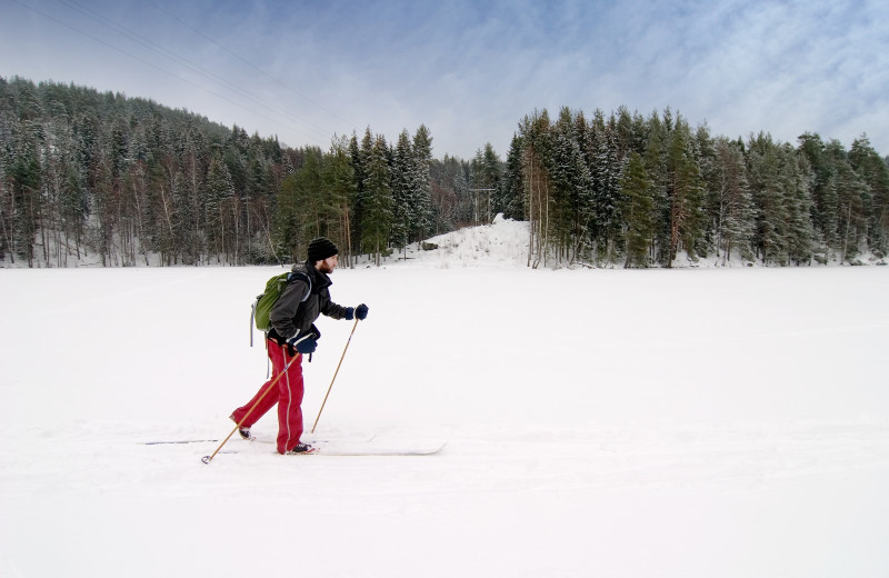 Cross country ski at The Glen Eden Resort.