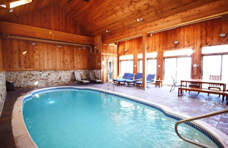 Rental indoor pool at Railey Mountain Lake Vacations.
