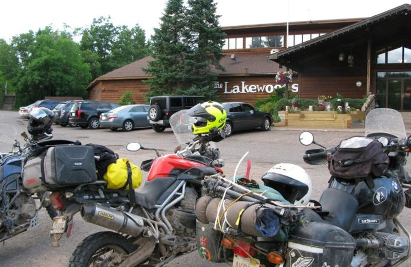Parking lot at Lakewoods Resort.