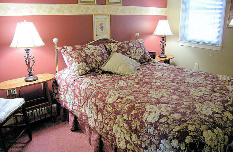 Bedroom at Brookside Cabins