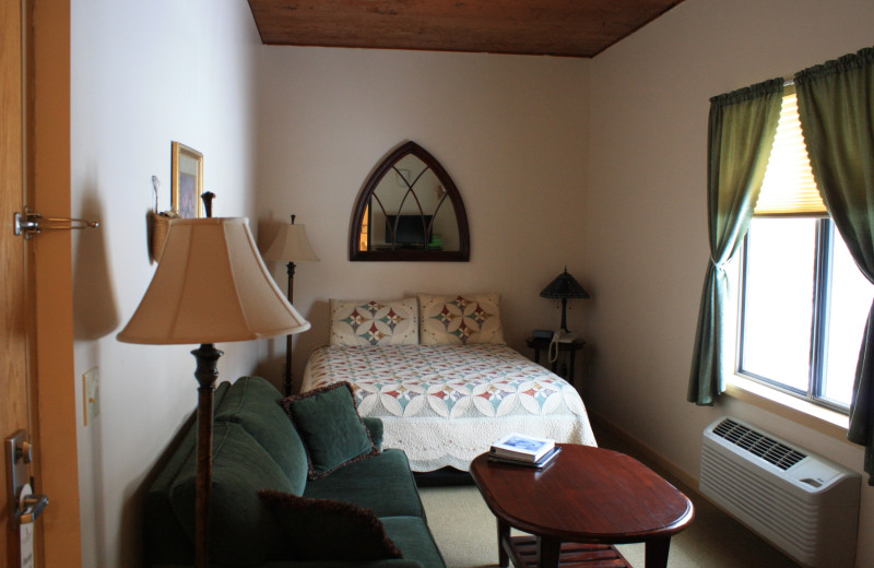 Guest room at Northern Rail Traincar Inn