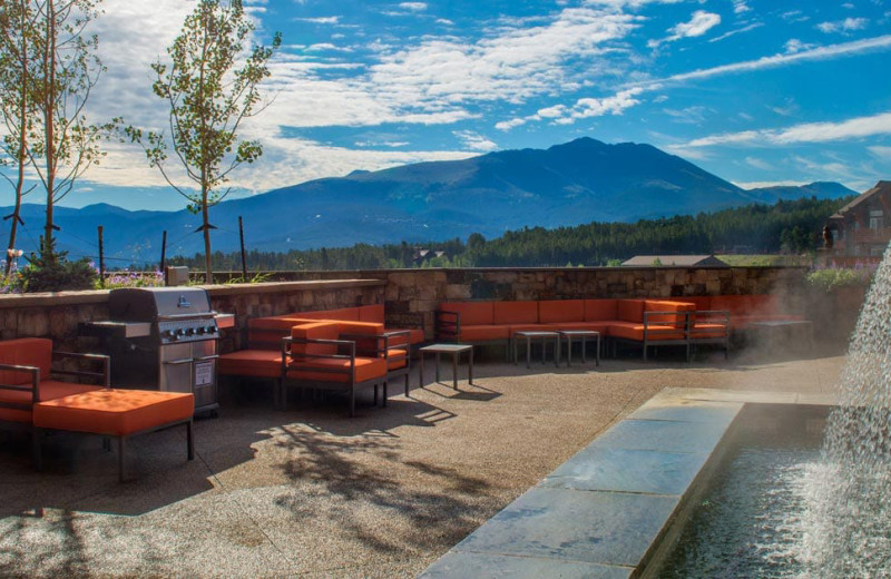 Patio at Grand Colorado on Peak 8.