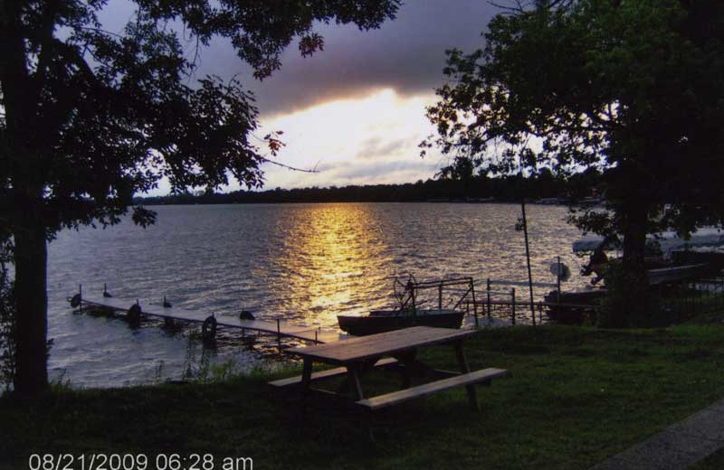 The lake at Spruce Lodge Resort.