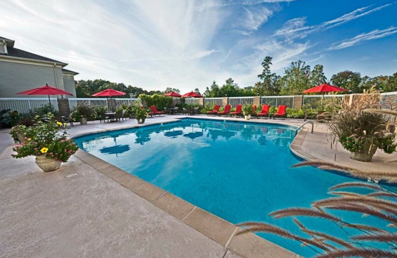 Outdoor pool at Cypress Bend Resort.