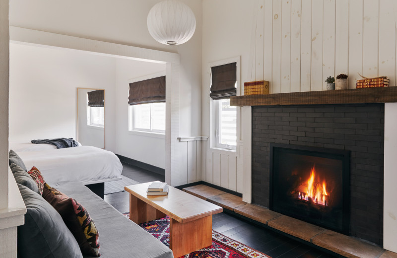 Guest room at Scribner's Catskill Lodge.