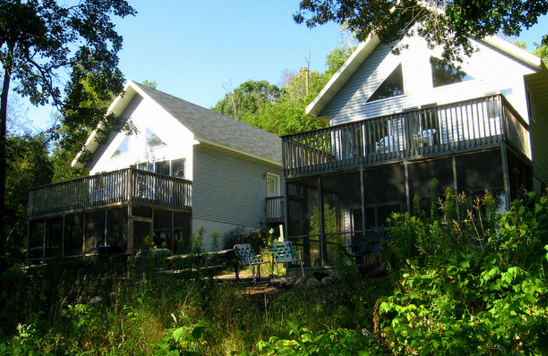 Cabin exterior at Shady Hollow Resort.