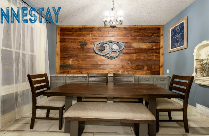 Rental dining room at Minnestay.