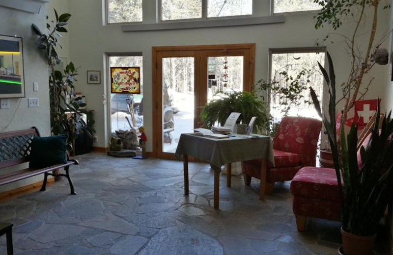 Lobby view at Coyote Blues Village B&B.