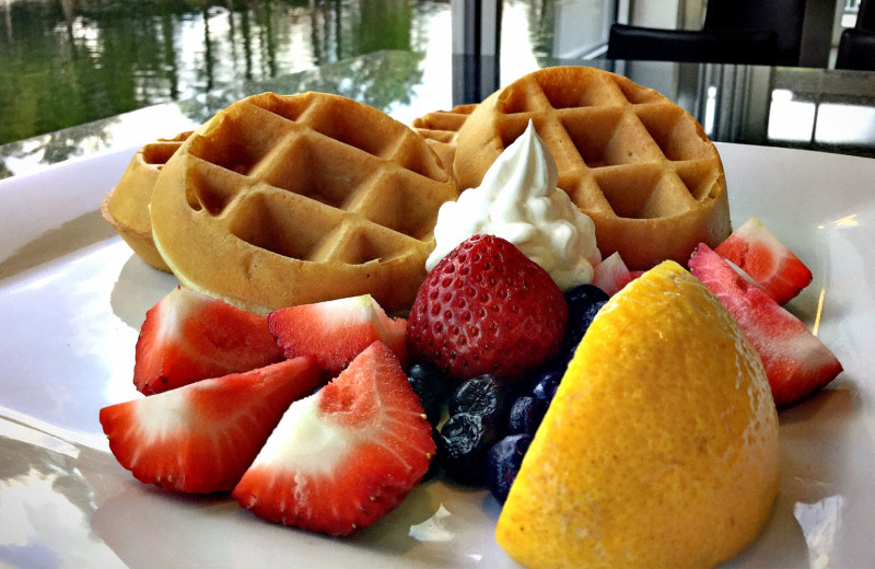 Waffle breakfast at Holiday Inn Resort Orlando Suites - Waterpark.