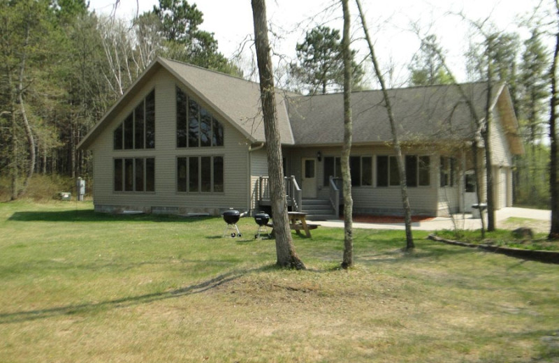 Cabin exterior at Becker's Resort & Campground.