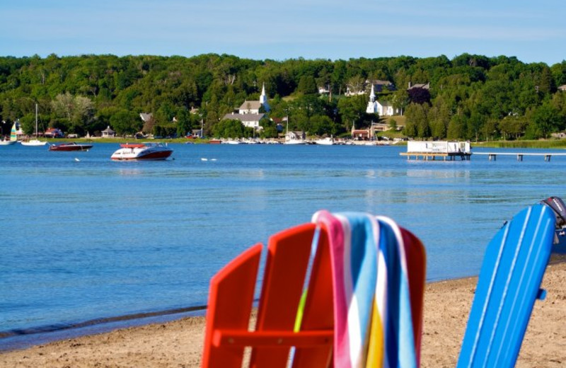 The beach at Bay Breeze Resort.