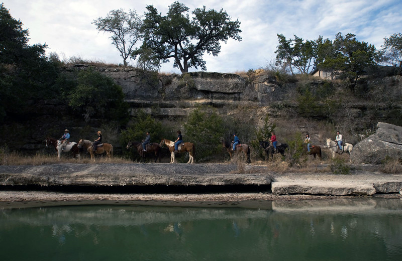 Horseback riding at Flying L Hill Country Resort & Conference Center.