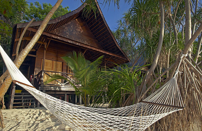 Guest room at Lankayan Island Resort.