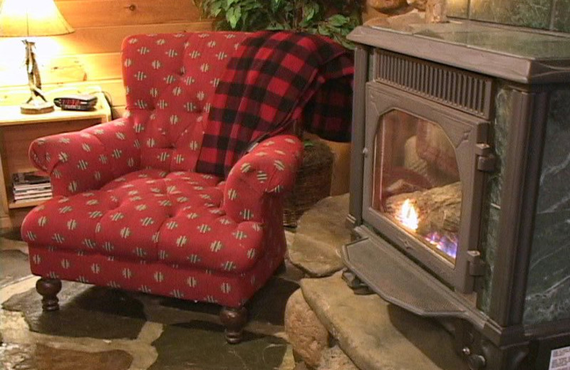 Relax by the fireplace at The Vagabond Inn.