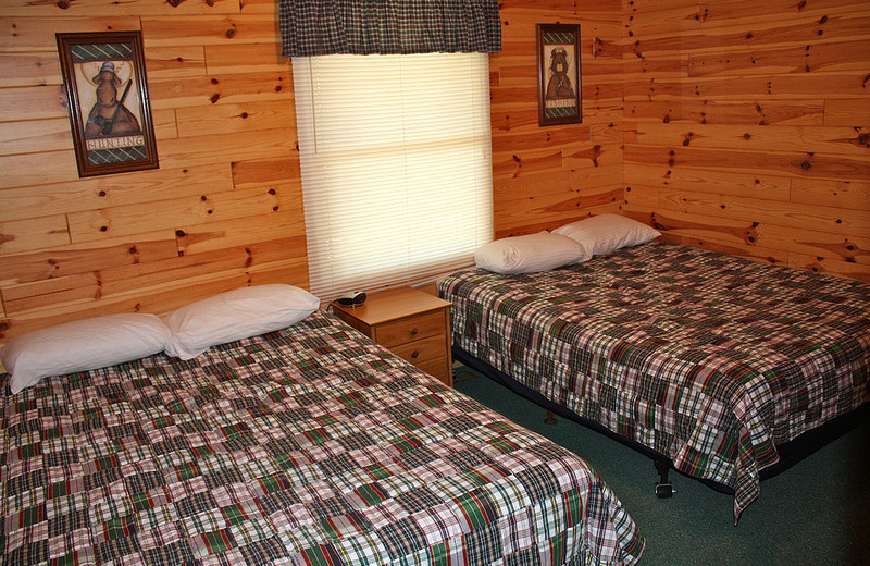 Cabin Bedroom at Benjamin's Beaver Creek Resort 