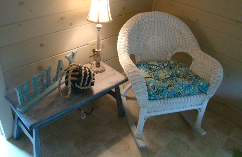 Cottage interior at Bay Leaf Cottages & Bistro.