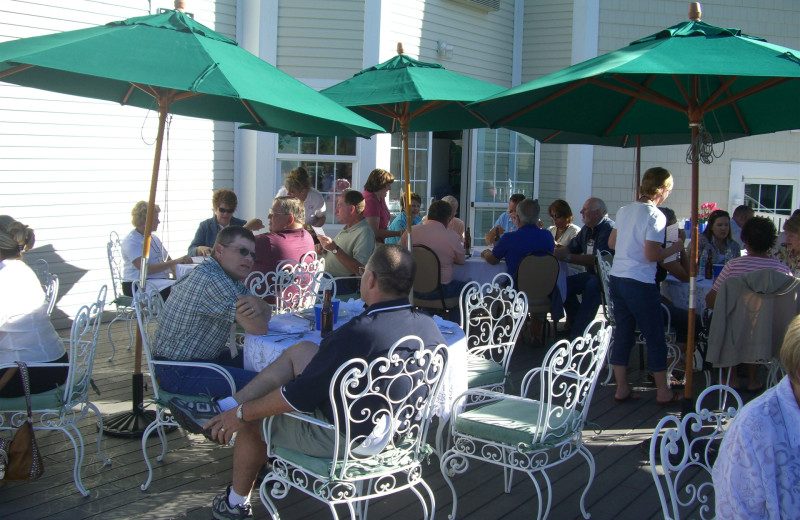 Outdoor patio at The Ashley Inn.