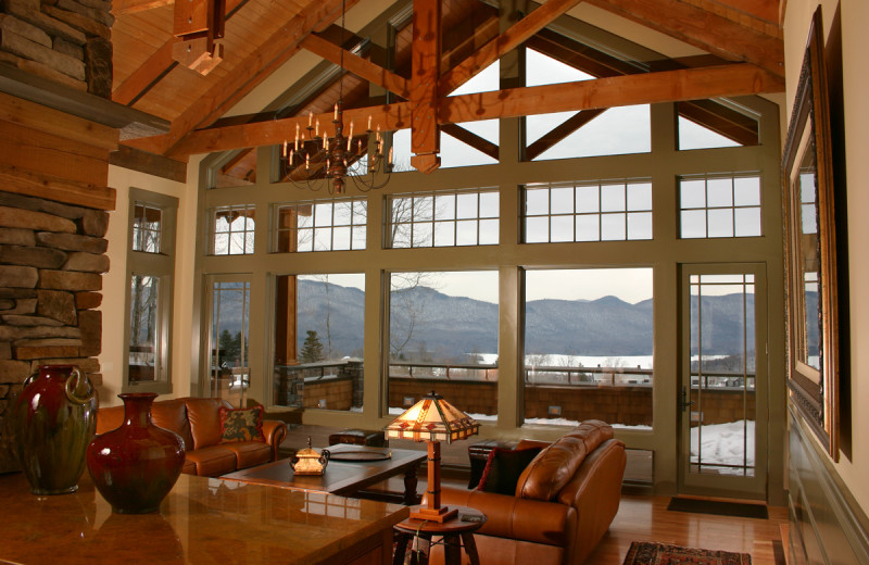 The Jewel Guest House living room at The Mountain Top Inn & Resort.