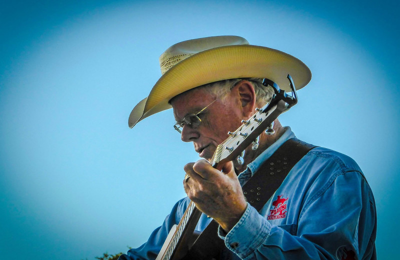 Musician at Flying L Hill Country Resort & Conference Center.