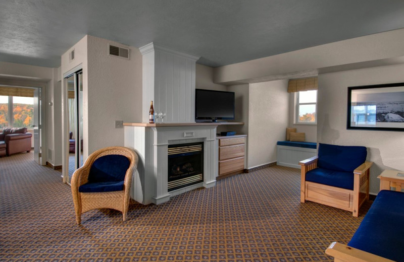 Guest living room at The Cherry Tree Inn & Suites.