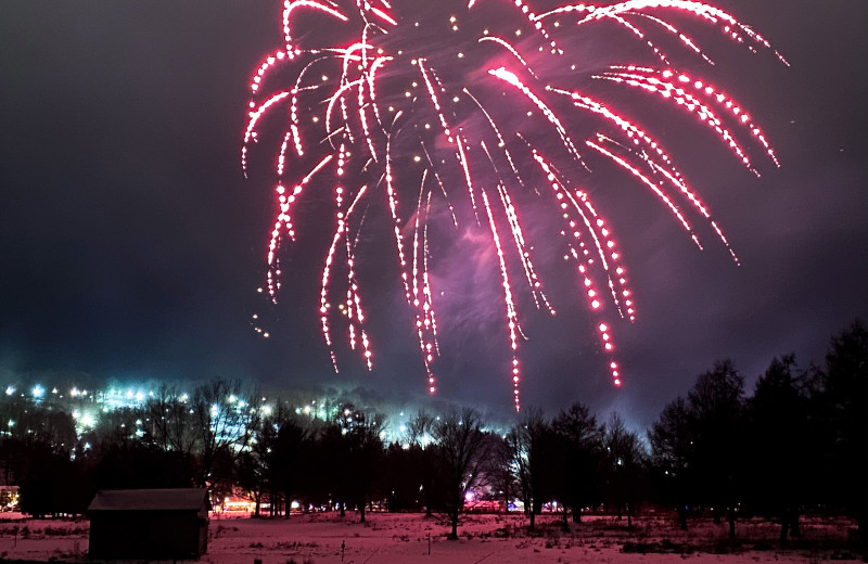 Fireworks at Fairway Suites At Peek'n Peak Resort.