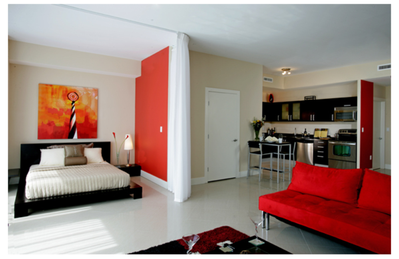 Guest room at CocoStyles Residences.