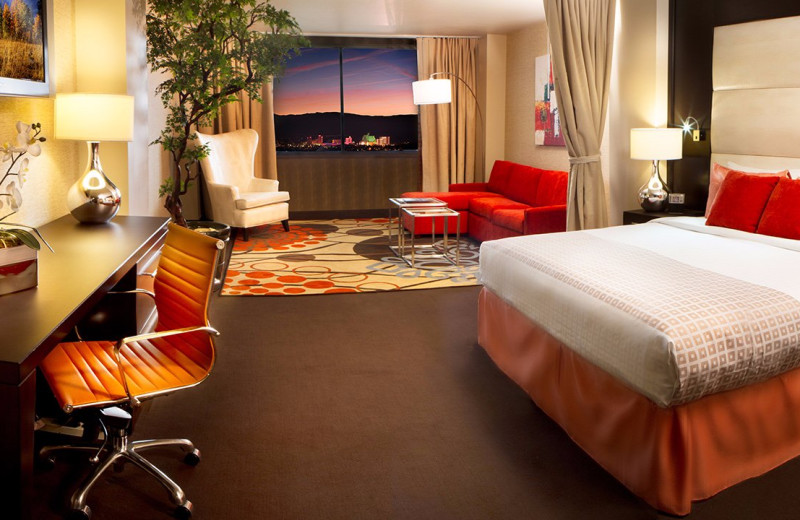 Guest room at Grand Sierra Resort and Casino.