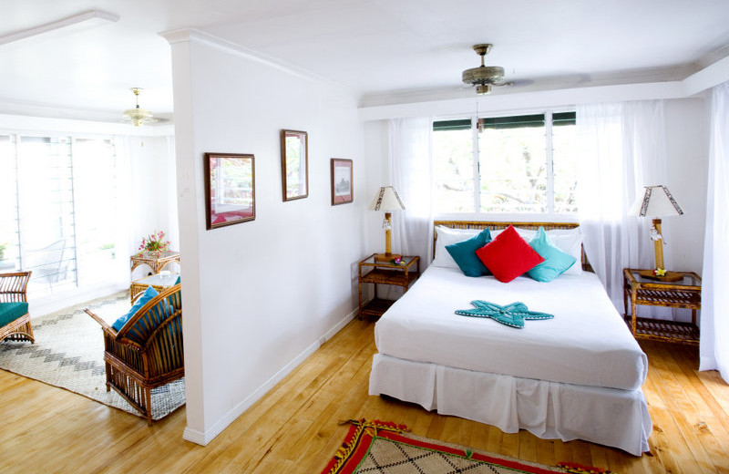 Guest room at Nukubati Island.