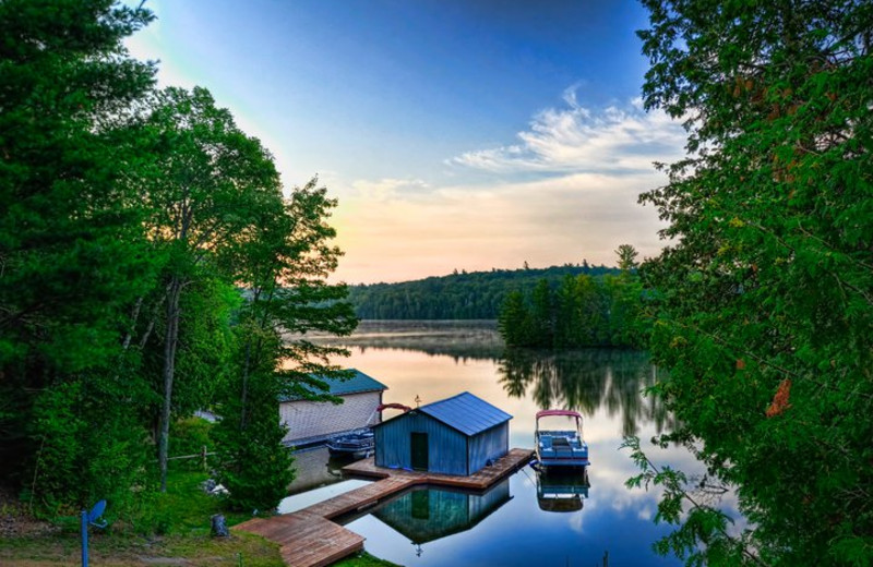 The lake at Fernleigh Lodge.