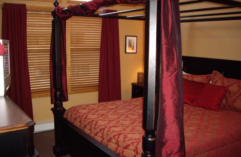 Vacation rental bedroom at Americana Resort Properties.