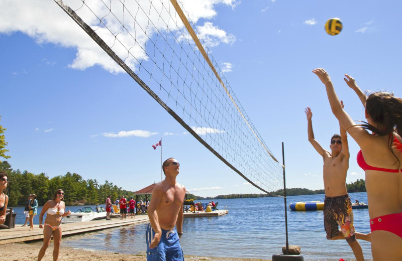 Volleyball at Severn Lodge.