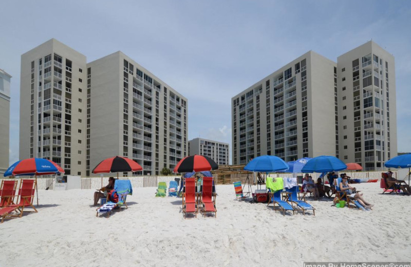 Beach at Shoreline Towers.