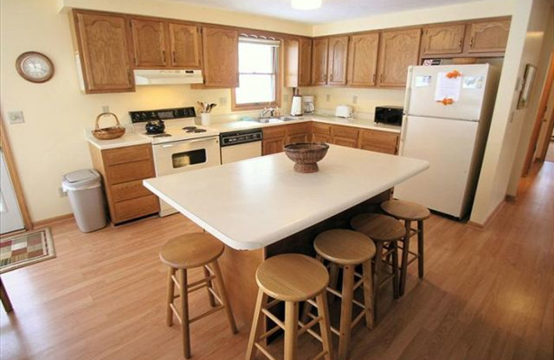 Vacation rental kitchen at Best of Canaan.