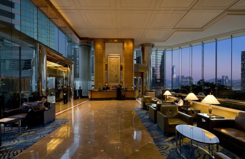 Lobby at JW Marriott Hotel Hong Kong.