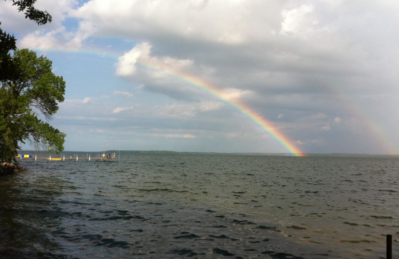 Lake view at Brindley's Harbor Resort.