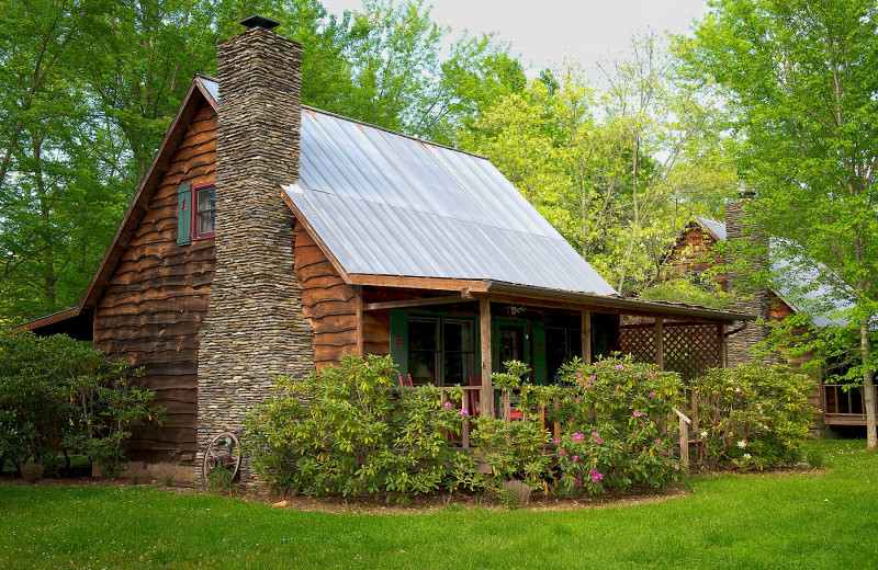 Cabin exterior at Mountain Springs Cabins.