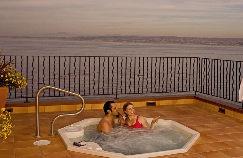 Hot tub at  Monterey Bay Inn.