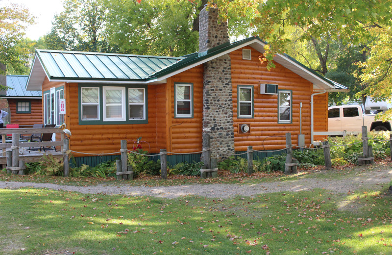 Cabin exterior at Buck Point Resort On Lake Osakis.