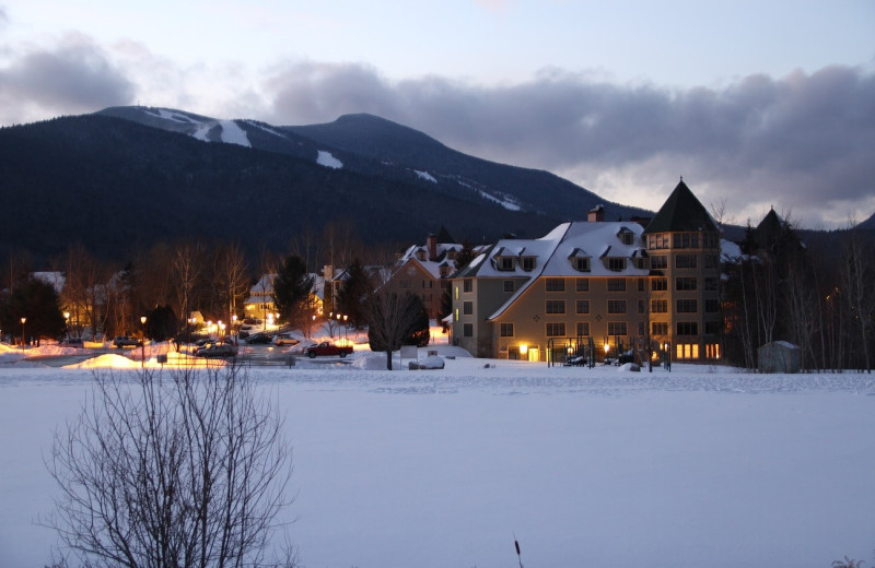 Exterior view of The Golden Eagle Lodge.