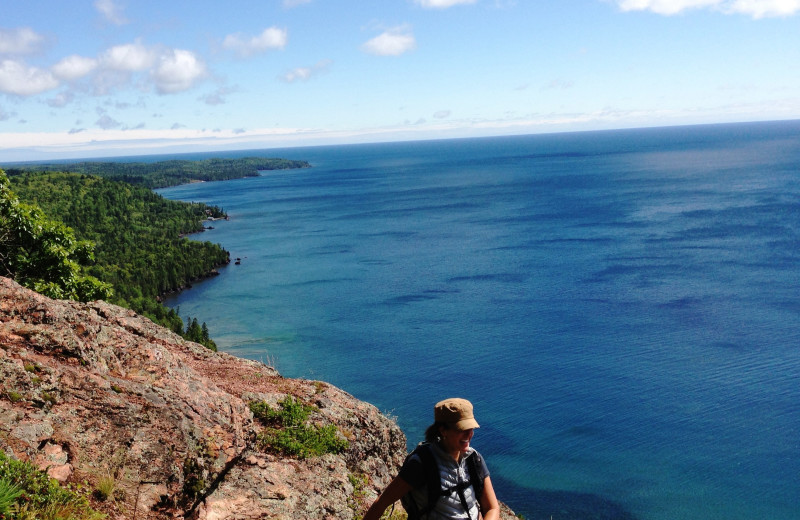 Hiking at Inn on Lac Labelle.
