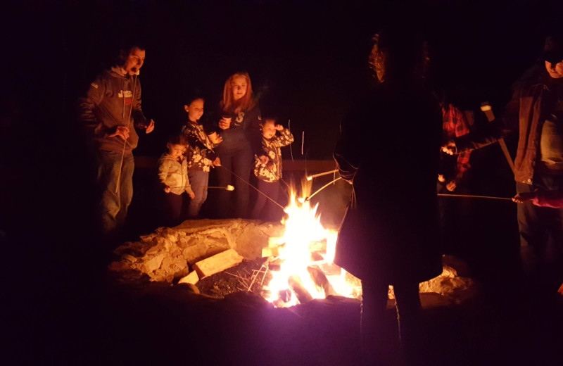 Bonfire at Rocking Horse Ranch Resort.