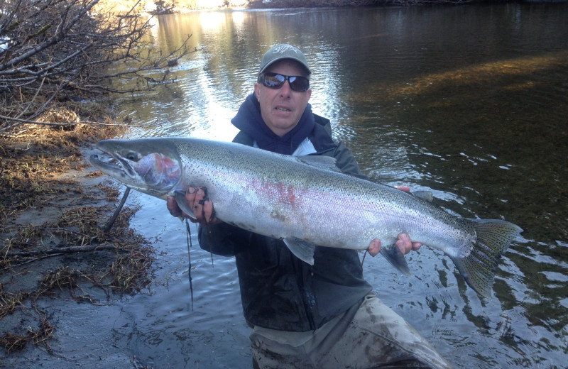 Fishing at Glacier Bear Lodge.