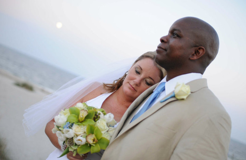 Wedding couple at Omni Amelia Island Plantation.