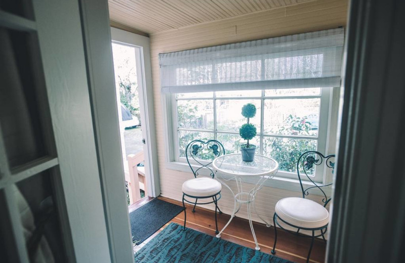 Guest room at Camellia Inn.