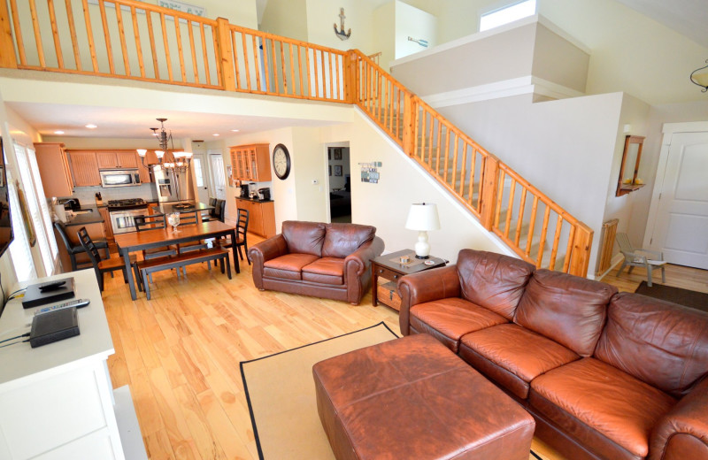 Rental interior at Lake Michigan Cottages.