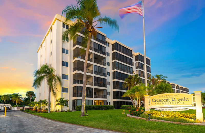 Exterior view of Crescent Royale Condominiums.